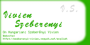 vivien szeberenyi business card